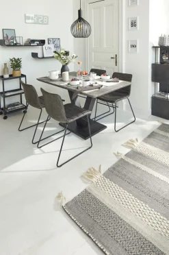 CASAVANTI Esstisch MIA 135 x 80 cm Metall/Zement-Optik