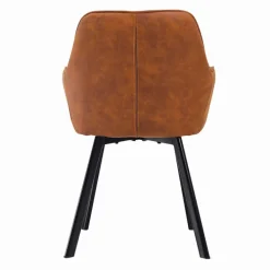 CASAVANTI Esszimmerstuhl 2er Set Mikrofaser braun