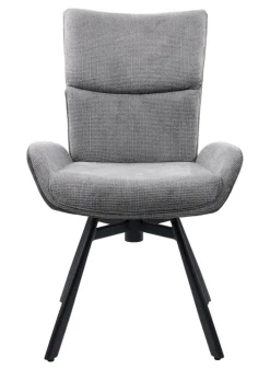 CASAVANTI Esszimmerstuhl VARREL pulverbeschichtet Grau