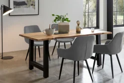 CASAVANTI Esszimmerstuhl 2er Set grau/schwarz