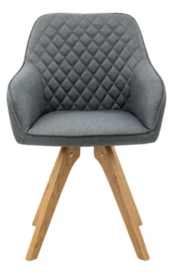 CASAVANTI Esszimmerstuhl 2er Set grau/ Eiche