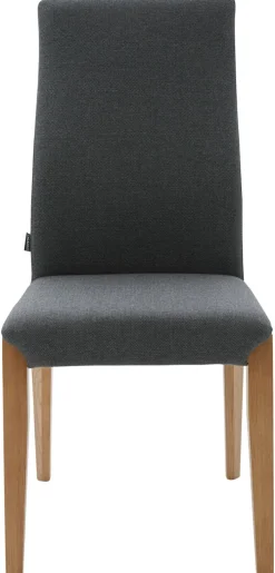 CASAVANTI Esszimmerstuhl MANELLO 2er Set grau / Eiche massiv naturfarben