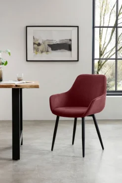 CASAVANTI Esszimmerstuhl 2er Set beere/schwarz