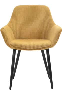 CASAVANTI Esszimmerstuhl 2er Set goldfarbig/schwarz