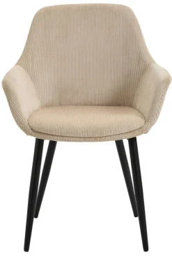 CASAVANTI Esszimmerstuhl 2er Set beige/schwarz