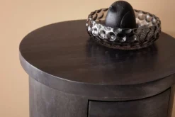 CASAVANTI Kommode 34 x 65 cm Mango Massivholz schwarz