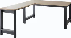 CASAVANTI Schreibtisch-Winkel JASMIN Graphit/ Artisan Eiche