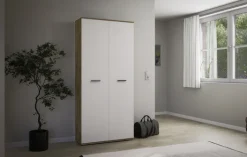 CASAVANTI Schuhschrank LEON II 90 x 195 cm weiß/braun