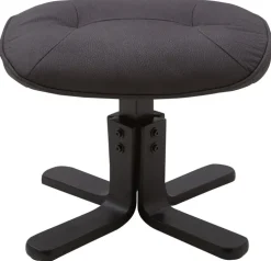 CASAVANTI Sessel mit Hocker 2-teilig grau