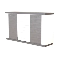 CASAVANTI Sideboard MANHATTAN Hochglanz Weiß ca. 156 x 90 x 42 cm