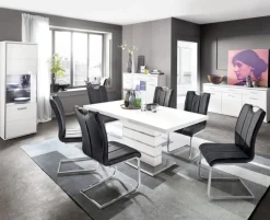 CASAVANTI Sideboard TRENTO 184 x 89 cm NB Hochglanz tiefzieh weiß