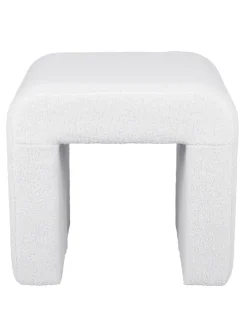 CASAVANTI Sitzbank, Holznachbildung, 52 x 45,5 x 48 cm cremefarben