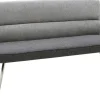 CASAVANTI Sitzbank TAIGA 160 cm Grau/Edelstahl gebürstet