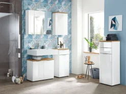 CASAVANTI Spiegelschrank CARA 76 x 71 x 23 cm weiß