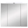CASAVANTI Spiegelschrank 80 x 71-75 x 16 cm Glas grau