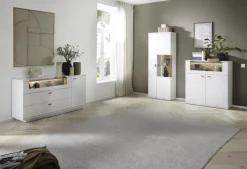 CASAVANTI Vitrine 2-türig LISSABON modern white 75 x 199 cm