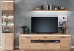 CASAVANTI Wohnwand BARCELONA Eiche braun