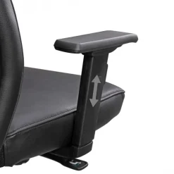 Chefsessel 68 x 118 cm schwarz silber