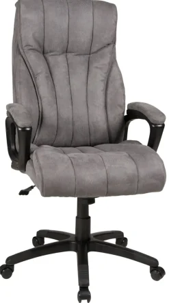 Chefsessel JOHN XXL 150 kg Schwarz/ Grau