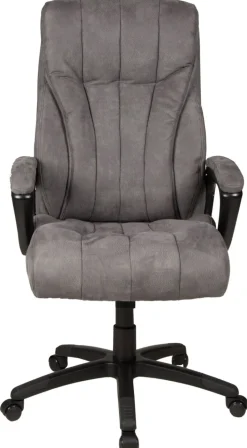 Chefsessel JOHN XXL 150 kg Schwarz/ Grau