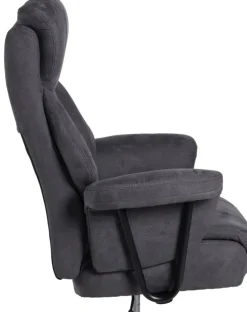 Chefsessel MAURO XXL 150 kg Schwarz/ Dunkelgrau