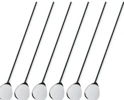 cilio Cocktaillöffel mit Trinkhalm 20 cm Edelstahl poliert