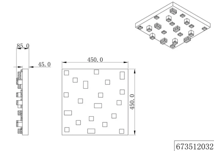 CINQUE LED Deckenlampe CIVETO 20-flg