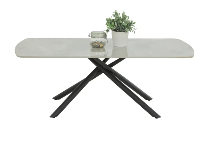 Cochtisch FRIEDA 120x68 cm Mamoroptik