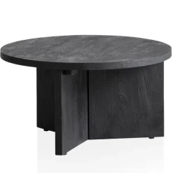Couchtisch 60 cm Mango massiv Schwarz