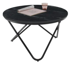 Couchtisch 80 x 46 cm schwarz