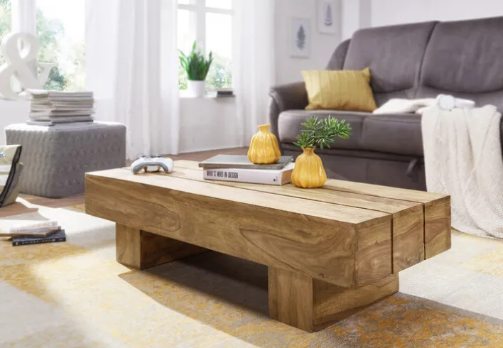 Couchtisch 120 x 45 cm Akazie