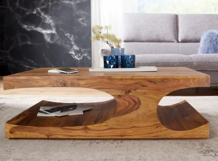 Couchtisch 118 x 70 cm braun