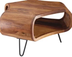 Couchtisch 55 x 55 cm braun