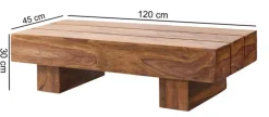 Couchtisch 120 x 45 cm braun