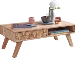 Couchtisch 95 x 50 cm braun