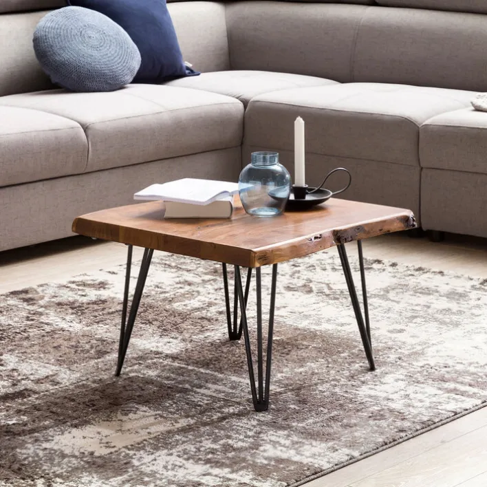 Couchtisch 56 x 51 cm braun