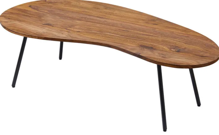 Couchtisch 122 x 63 cm braun/ schwarz