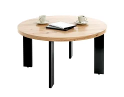 Couchtisch 75 x 42 cm braun/schwarz