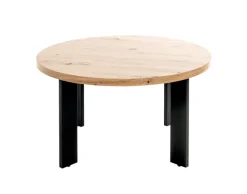 Couchtisch 75 x 42 cm braun/schwarz