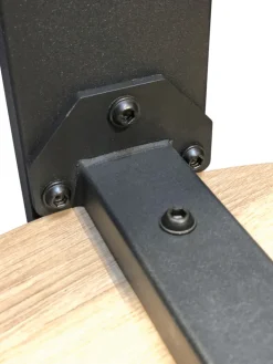 Couchtisch 75 x 42 cm braun/schwarz rund