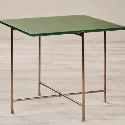 Couchtisch 50 x 45 cm Casted Glass green