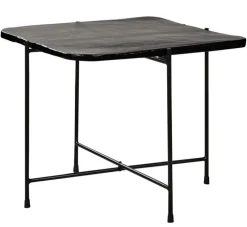 Couchtisch 50 x 45 cm Casted Glass black