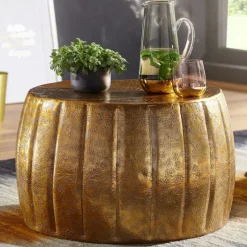 Couchtisch 60 x 36 cm Goldfarbig