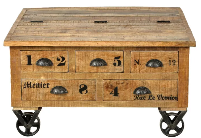 Couchtisch 90 x 47 cm Mangoholz massiv