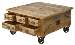 Couchtisch 90 x 47 cm Mangoholz massiv