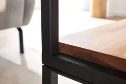 Couchtisch 100 x 60 cm Schwarz/ Akazie massiv