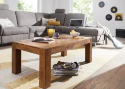 Couchtisch 110 x 60 cm Sheesham