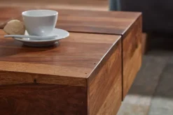 Couchtisch 58 x 58 cm Sheesham massiv