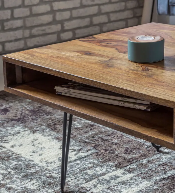 Couchtisch 120 x 60 cm Sheesham