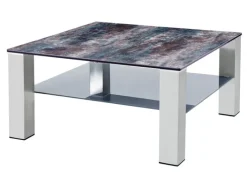 Couchtisch ALTEA Edelstahl /Glas